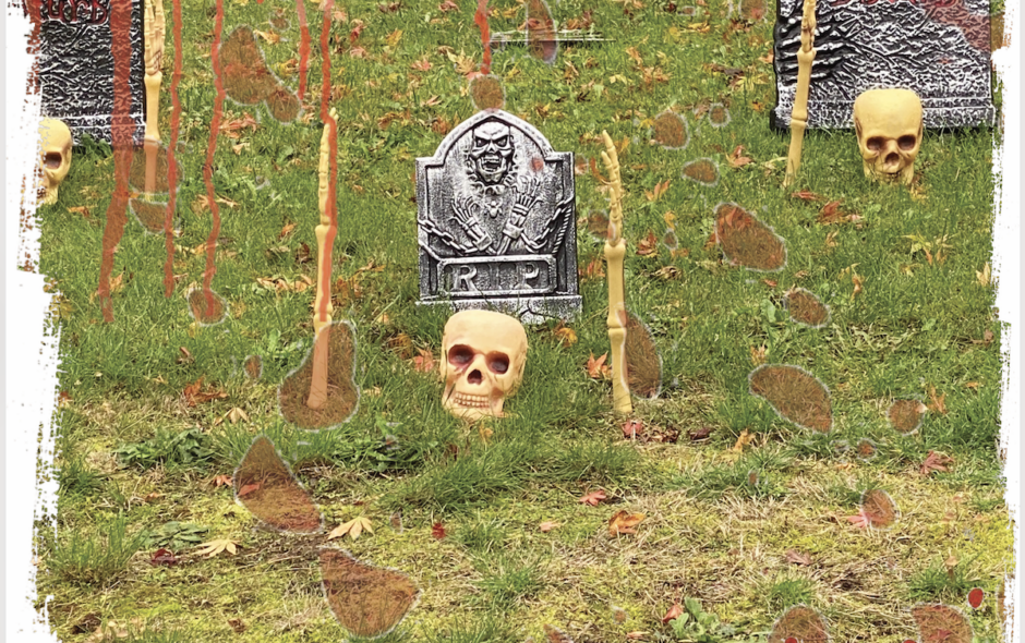 halloween decoration graveyard